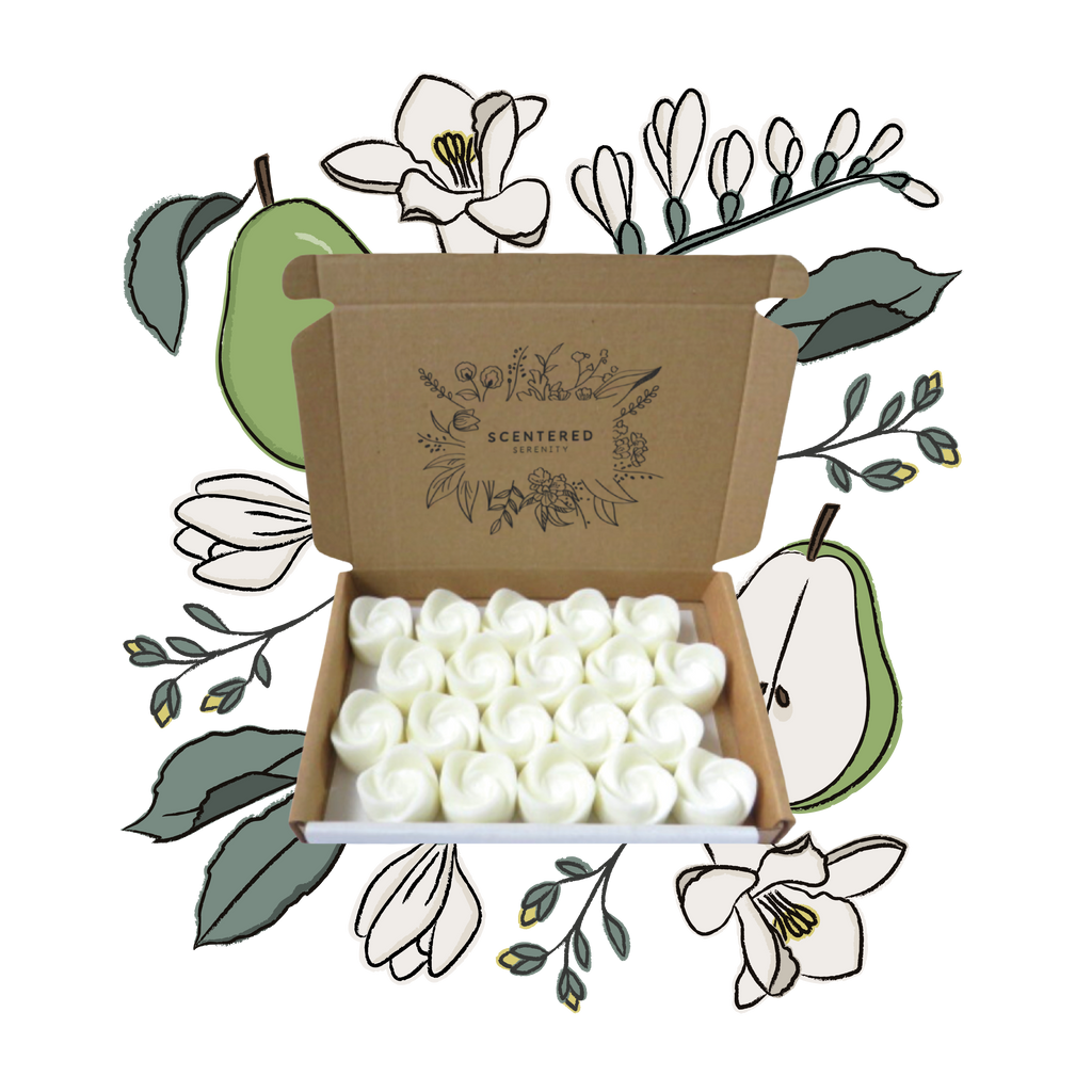 Pear and Freesia Gel Wax Melts – Scentered Serenity